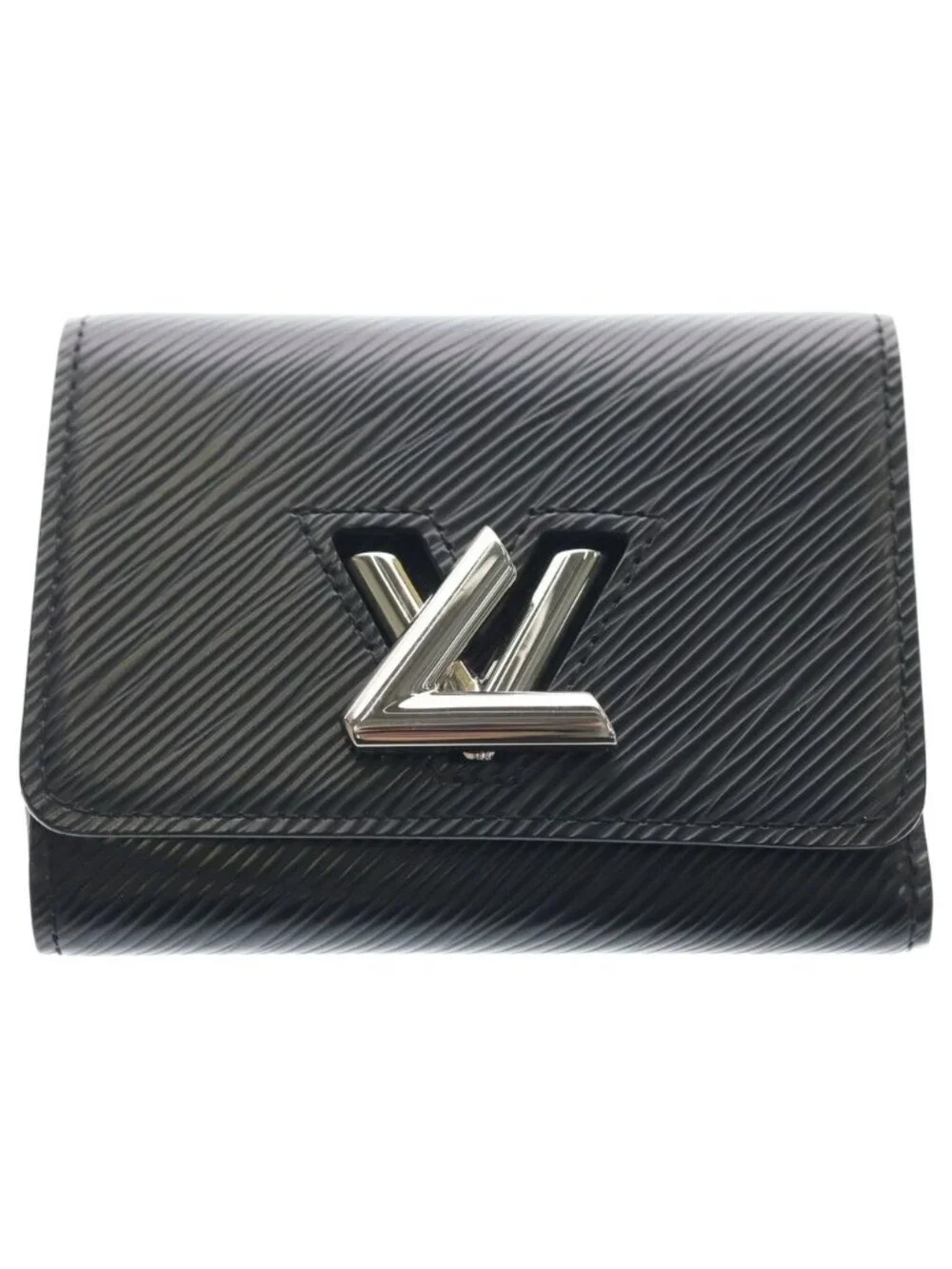 Louis Vuitton Epi Portefeuille Twist Compact Wallet Trifold Coin Case Black
